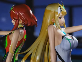 3D色情漫畫 Mmd Sex Xenoblade Pyra and Mythra